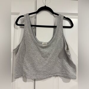 Aerie Light Gray Knit Crop Top